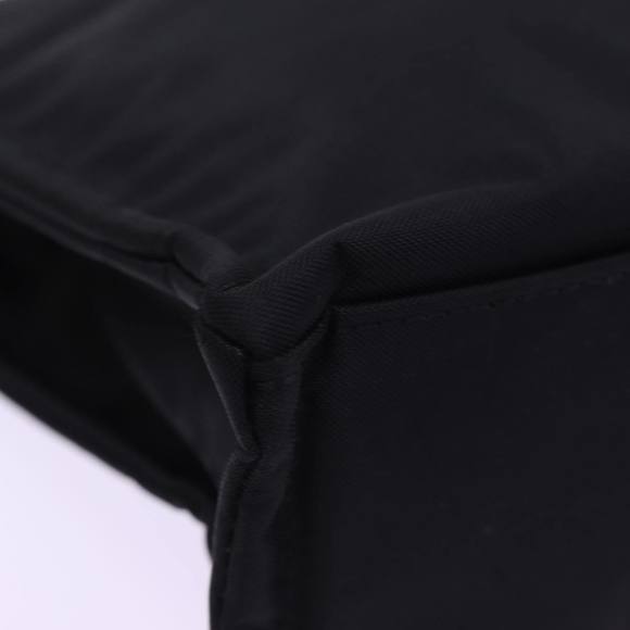 BURBERRY Nova Check Blue Label Hand Bag Nylon Beige Black Auth mr258 - Picture 10 of 16